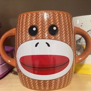Brown Sock Monkey Mug